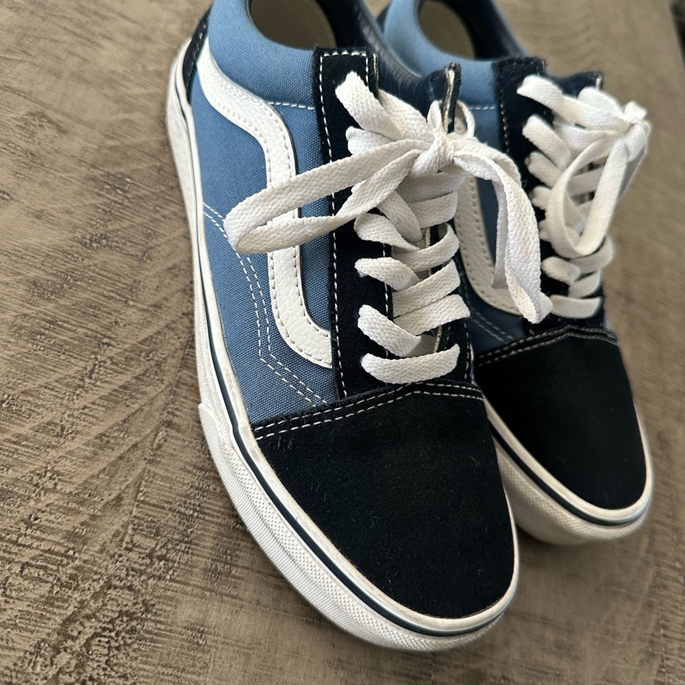 Vans Blue and Black Women's Sneakers